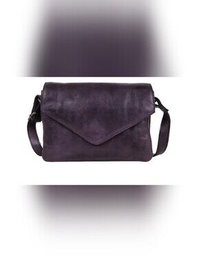 latico Deep Purple Leather Crossbody Bag